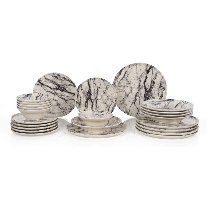 Hermia Juego de Cena Marble de 24 Piezas Multicolor